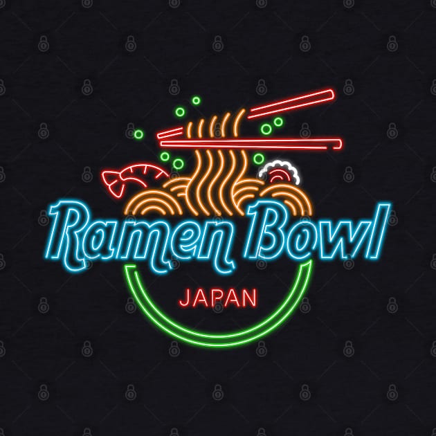 Ramen Bowl Neon by Getsousa